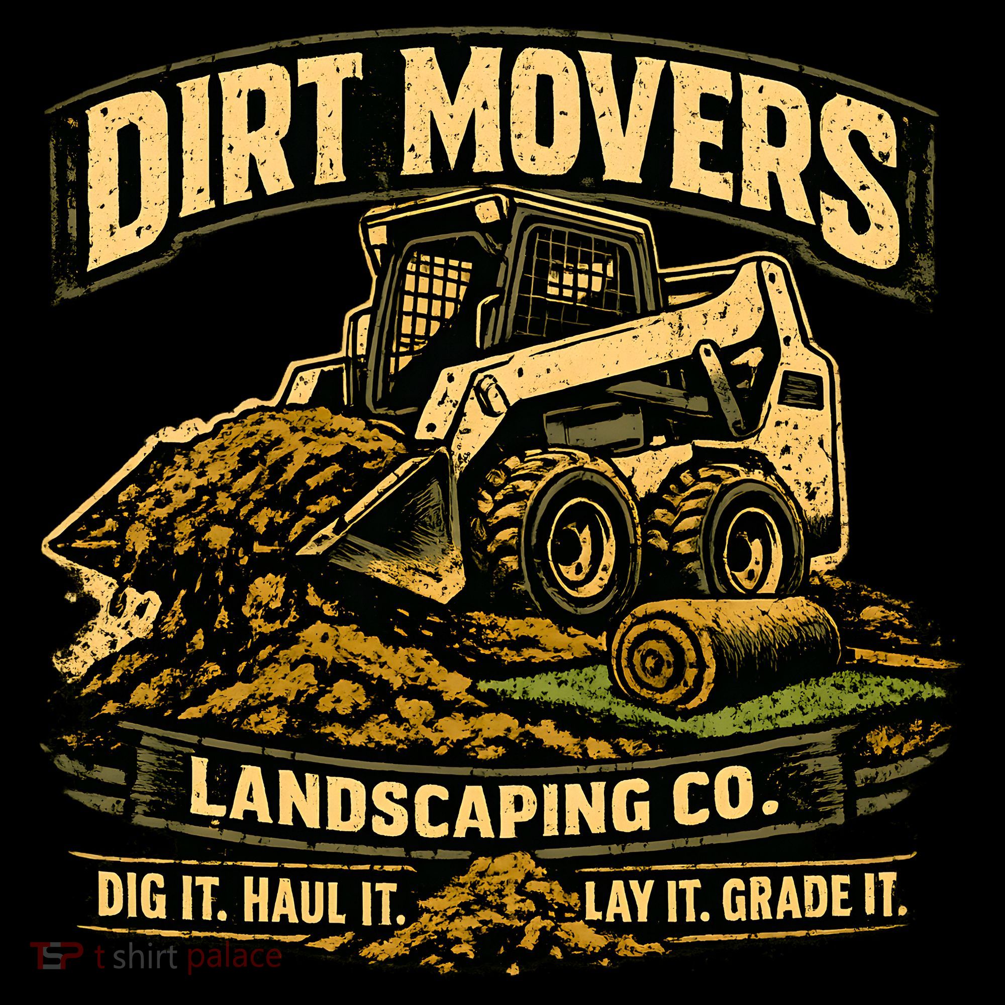 Dirt Movers Landscaping Co Dig Haul Lay Grade It Backpack