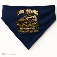 Dirt Movers Landscaping Co Dig Haul Lay Grade It USA-Made Doggie Bandana thumb 0