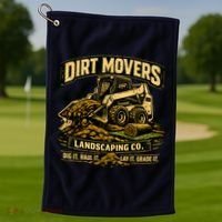 Dirt Movers Landscaping Co Dig Haul Lay Grade It Golf Towel thumb 1