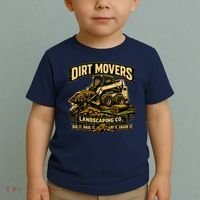 Dirt Movers Landscaping Co Dig Haul Lay Grade It Toddler T-Shirt thumb 2