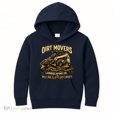 Dirt Movers Landscaping Co Dig Haul Lay Grade It Kids Hoodie