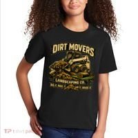 Dirt Movers Landscaping Co Dig Haul Lay Grade It Kids T-Shirt thumb 2