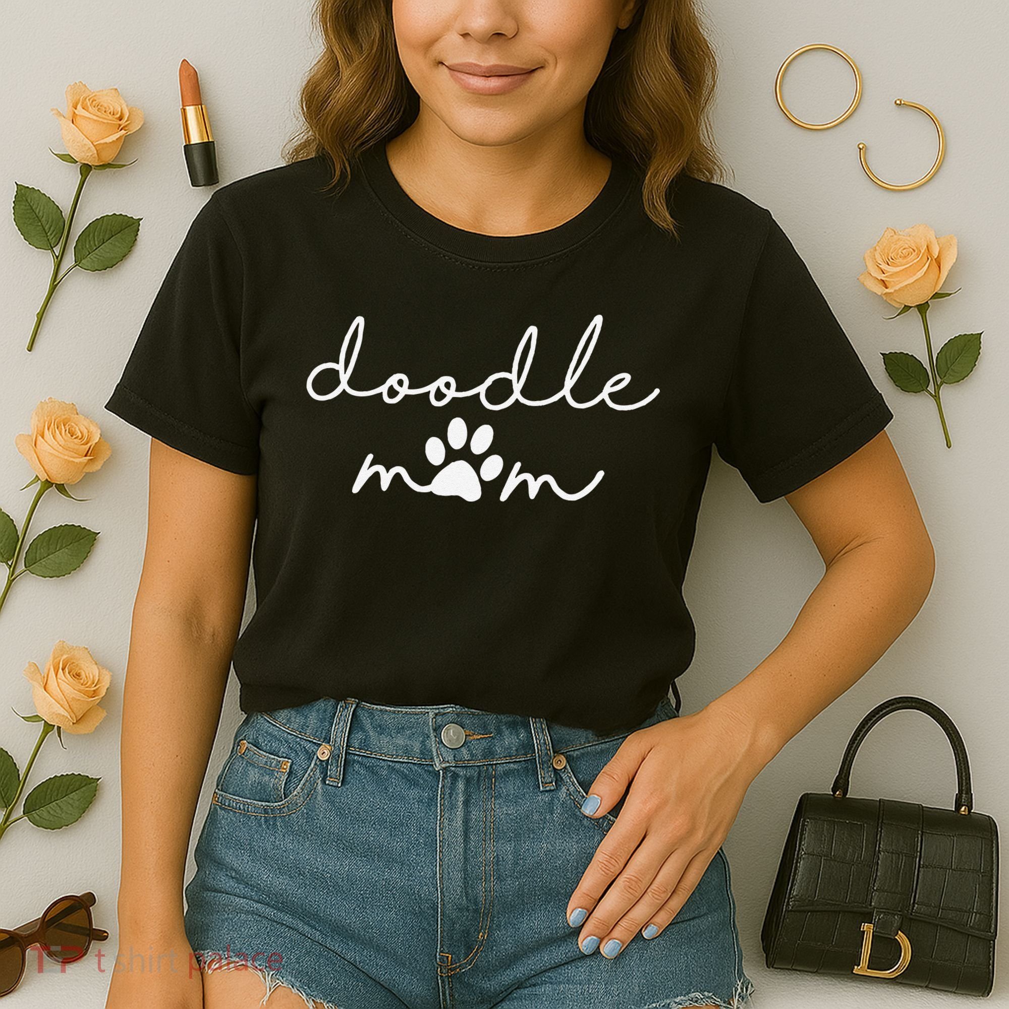 Doodle Mom Labradoodle Bernedoodle Goldendoodle Mama Comfort Colors Boxy T-Shirt