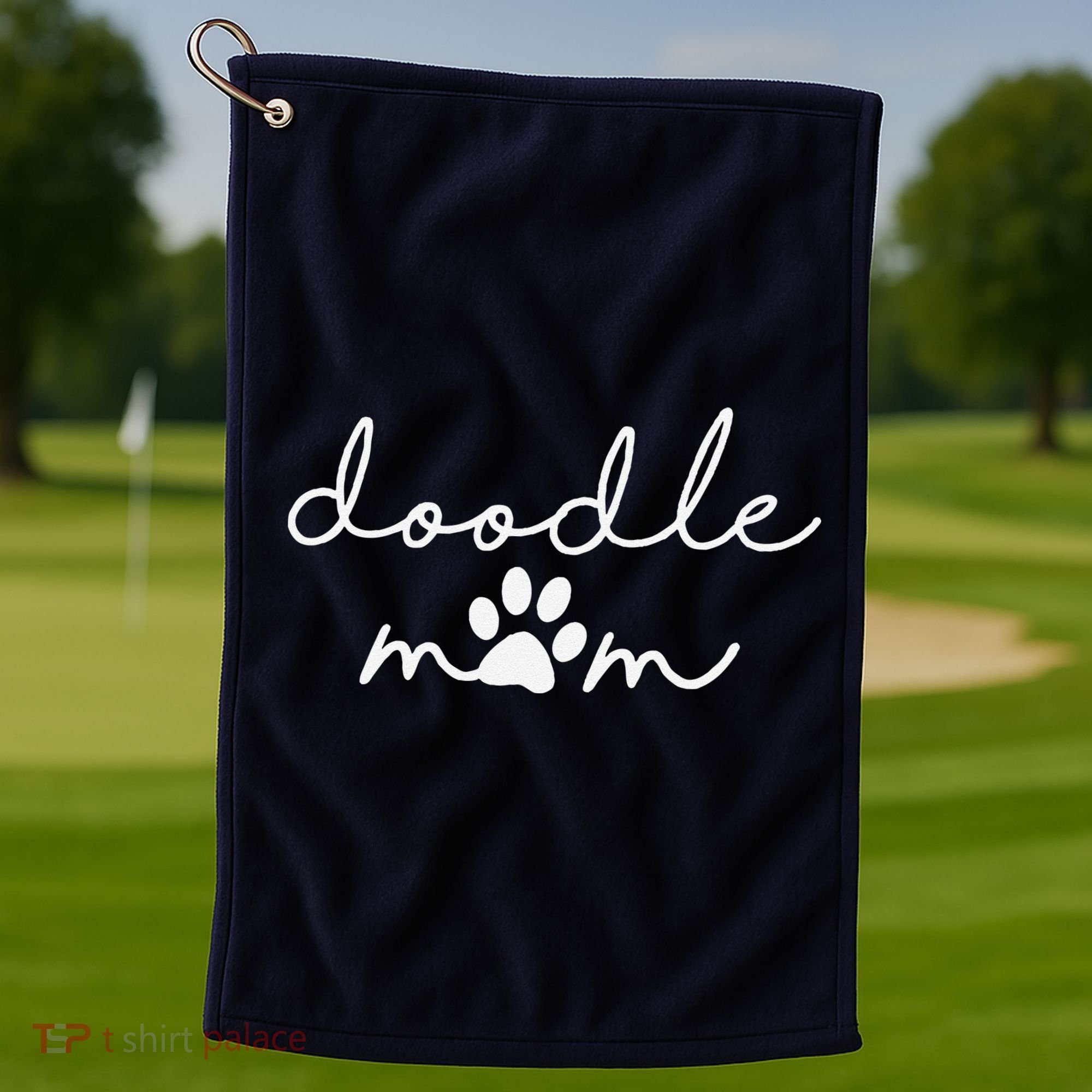 Doodle Mom Labradoodle Bernedoodle Goldendoodle Mama Golf Towel