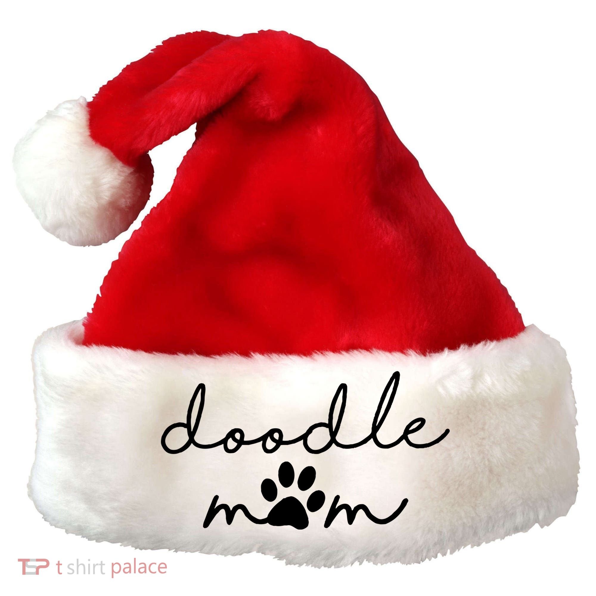 Doodle Mom Labradoodle Bernedoodle Goldendoodle Mama Santa Hat