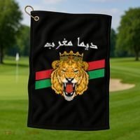 Dima Morocco Lion Flag Sport Soccer Jersey Tee Football Golf Towel thumb 1