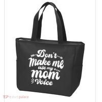 Dont Make Me Use My Mom Voice Funny Tote Bag thumb 3
