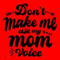 Dont Make Me Use My Mom Voice Funny Santa Hat thumb 1