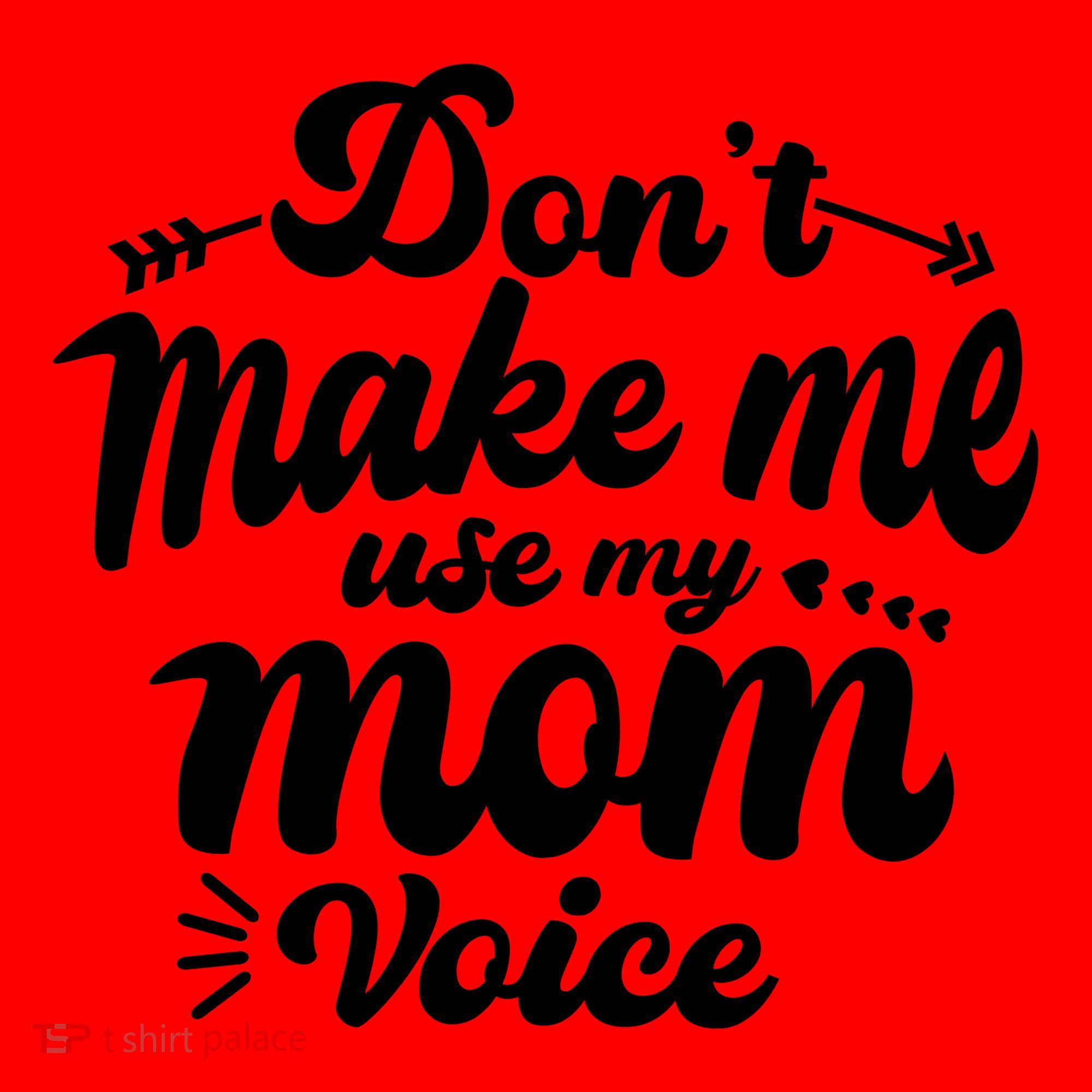 Dont Make Me Use My Mom Voice Funny Santa Hat