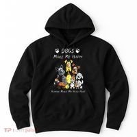 Dogs Make Me Happy Humans Make My Head Hurt Hoodie thumb 0