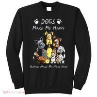 Dogs Make Me Happy Humans Make My Head Hurt Sweatshirt thumb 0