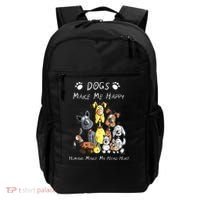 Dogs Make Me Happy Humans Make My Head Hurt Backpack thumb 0