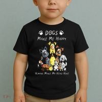 Dogs Make Me Happy Humans Make My Head Hurt Toddler T-Shirt thumb 2