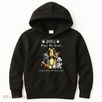 Dogs Make Me Happy Humans Make My Head Hurt Kids Hoodie thumb 0