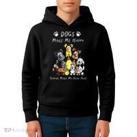Dogs Make Me Happy Humans Make My Head Hurt Kids Hoodie thumb 4
