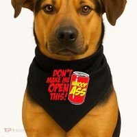 DonT Make Me Open A Can Open This Can Of Whoop Ass USA-Made Doggie Bandana thumb 1