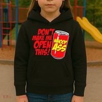 DonT Make Me Open A Can Open This Can Of Whoop Ass Kids Hoodie thumb 3