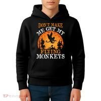 Don't Make Me Get My Flying Monkeys Kids Hoodie thumb 4