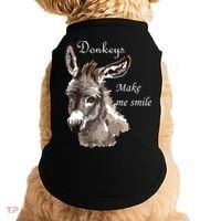 Donkeys Make Me Smile Cute Miniature Donkey Mini Donkey Gift Doggie Tank thumb 0
