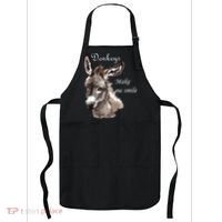 Donkeys Make Me Smile Cute Miniature Donkey Mini Donkey Gift Apron thumb 0