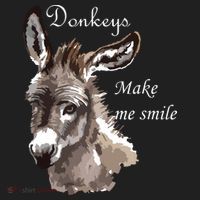 Donkeys Make Me Smile Cute Miniature Donkey Mini Donkey Gift Beanie thumb 2