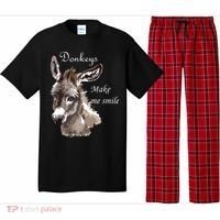 Donkeys Make Me Smile Cute Miniature Donkey Mini Donkey Gift Pajama Set thumb 0
