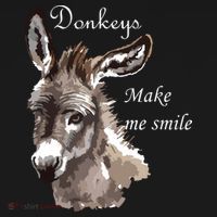 Donkeys Make Me Smile Cute Miniature Donkey Mini Donkey Gift Women's Tank Top thumb 5