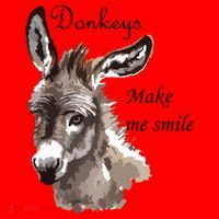Donkeys Make Me Smile Cute Miniature Donkey Mini Donkey Gift Santa Hat thumb 1