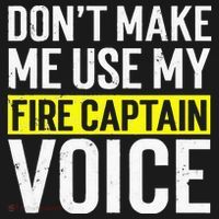Don't Make Me Use My Firefighter Fire Captain Chief Voice Apron thumb 3