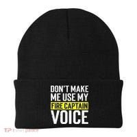 Don't Make Me Use My Firefighter Fire Captain Chief Voice Beanie thumb 0