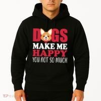 Dogs Make Me Happy You Not So Much Hoodie thumb 2