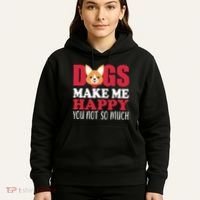 Dogs Make Me Happy You Not So Much Hoodie thumb 5