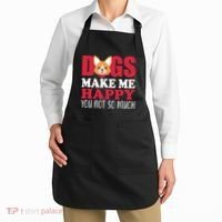 Dogs Make Me Happy You Not So Much Apron thumb 2
