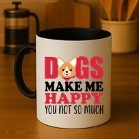 Dogs Make Me Happy You Not So Much Coffee Mug thumb 4