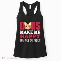 Dogs Make Me Happy You Not So Much Women's Tank Top thumb 0