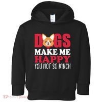 Dogs Make Me Happy You Not So Much Toddler Hoodie thumb 0