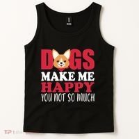 Dogs Make Me Happy You Not So Much Tank Top thumb 2