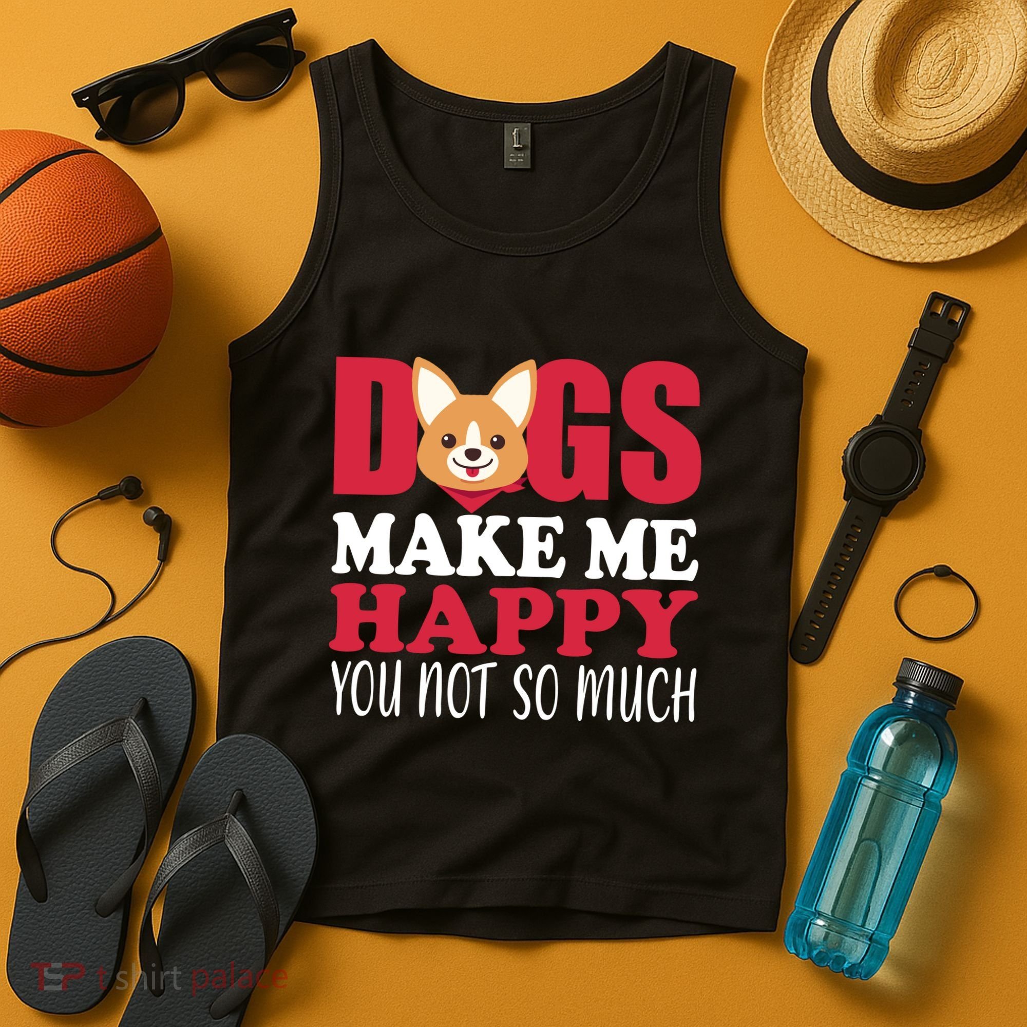 Dogs Make Me Happy You Not So Much Tank Top