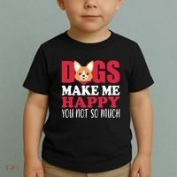 Dogs Make Me Happy You Not So Much Toddler T-Shirt thumb 2