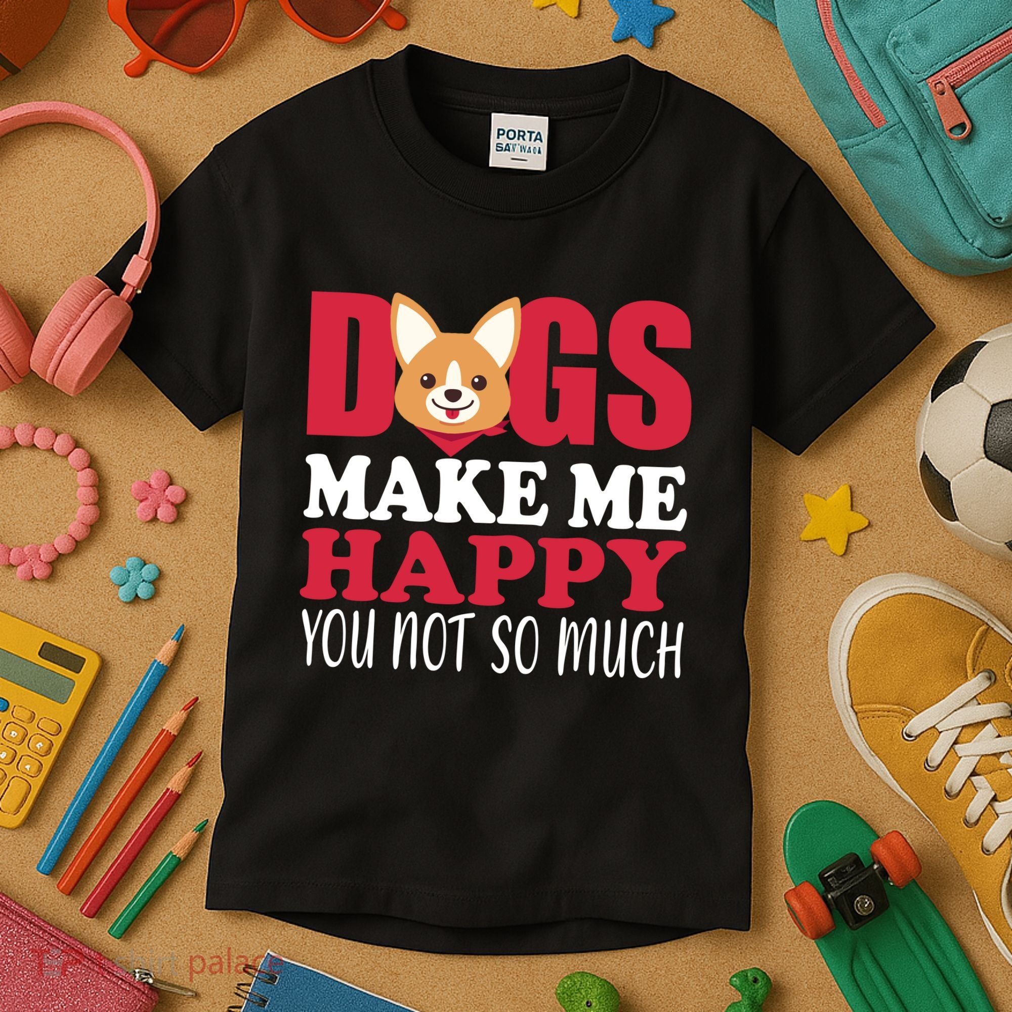 Dogs Make Me Happy You Not So Much Kids T-Shirt