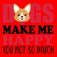 Dogs Make Me Happy You Not So Much Santa Hat thumb 1