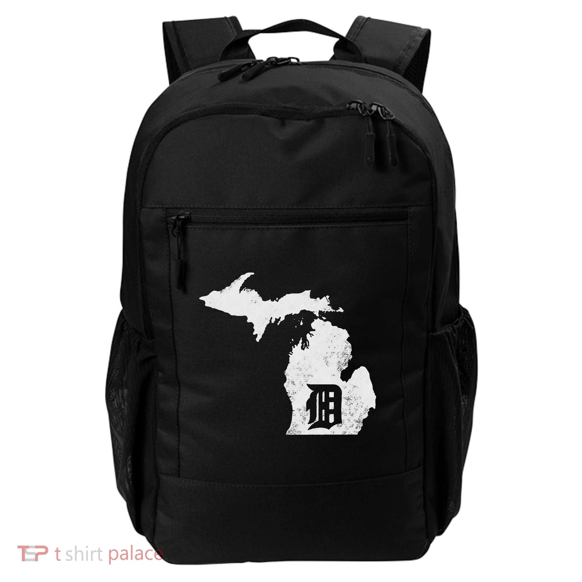 Detroit Michigan Motor City Midwest D Backpack