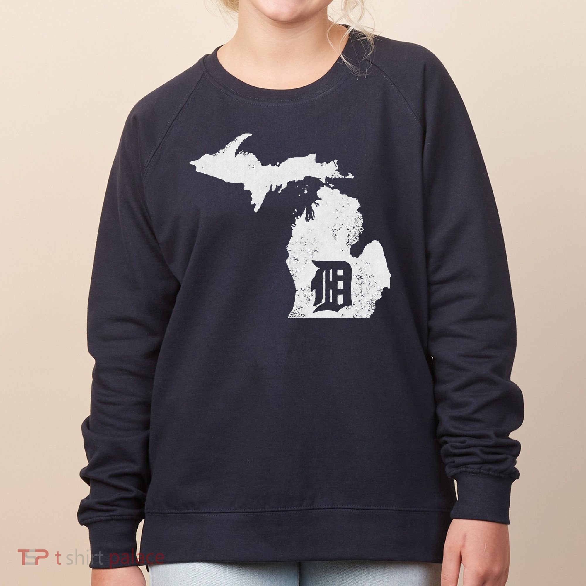 Detroit Michigan Motor City Midwest D Women's Sweatshirt