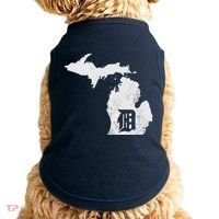 Detroit Michigan Motor City Midwest D Doggie Tank thumb 0