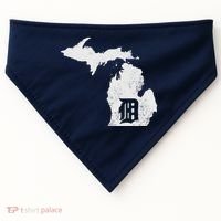 Detroit Michigan Motor City Midwest D USA-Made Doggie Bandana thumb 0