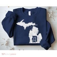 Detroit Michigan Motor City Midwest D Sweatshirt thumb 2