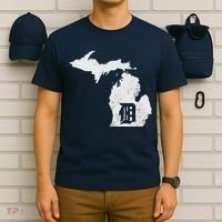 Detroit Michigan Motor City Midwest D T-Shirt thumb 6