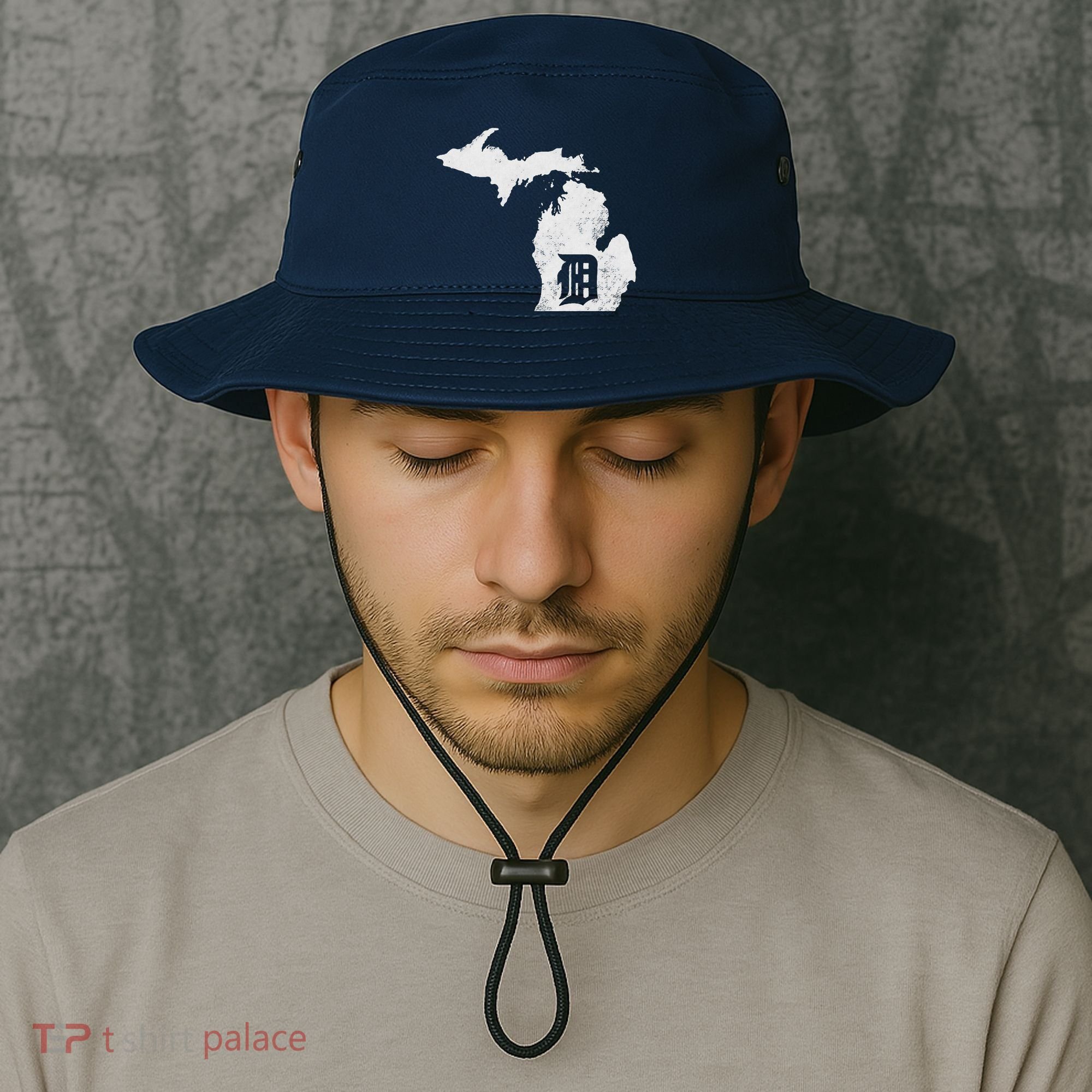 Detroit Michigan Motor City Midwest D Bucket Hat