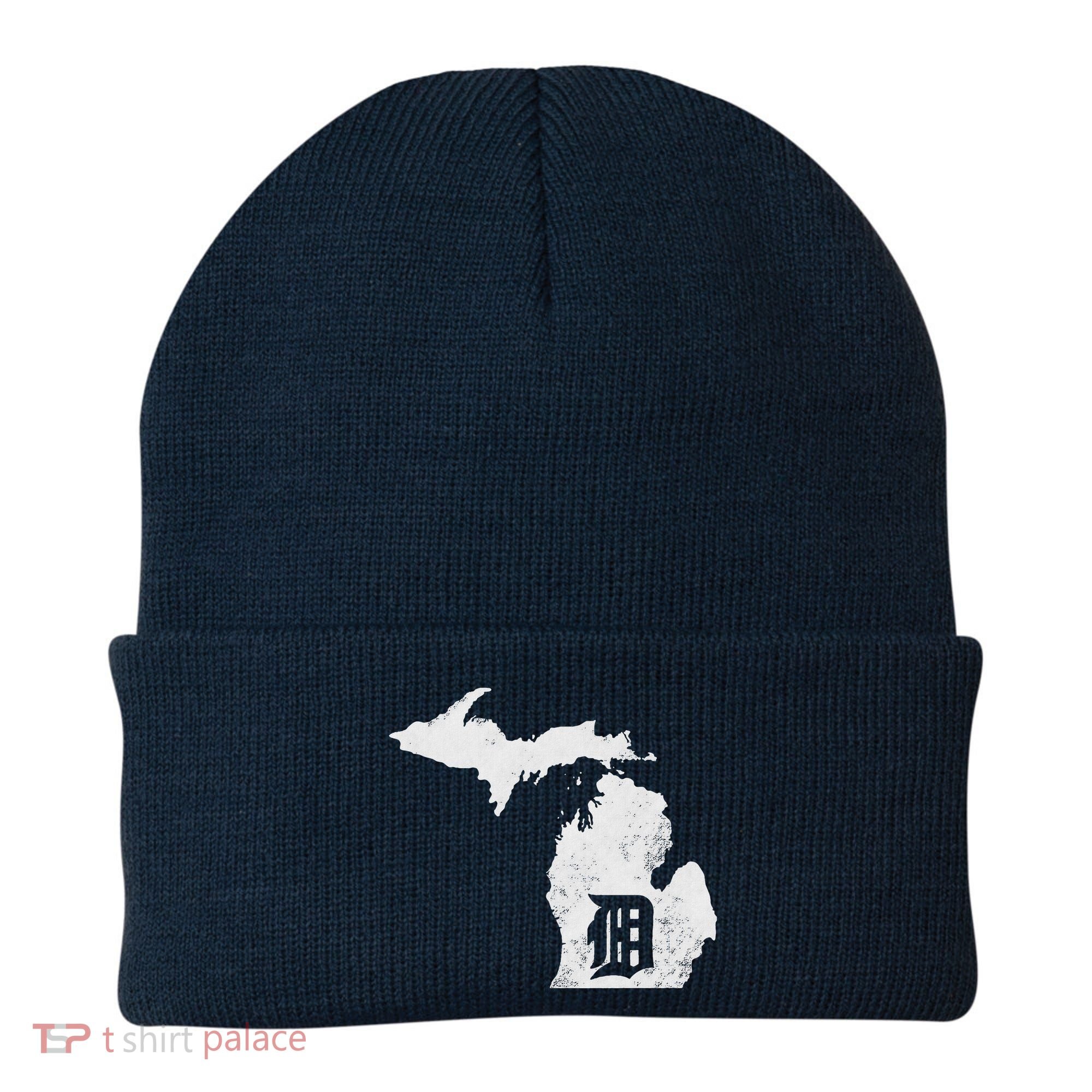 Detroit Michigan Motor City Midwest D Beanie