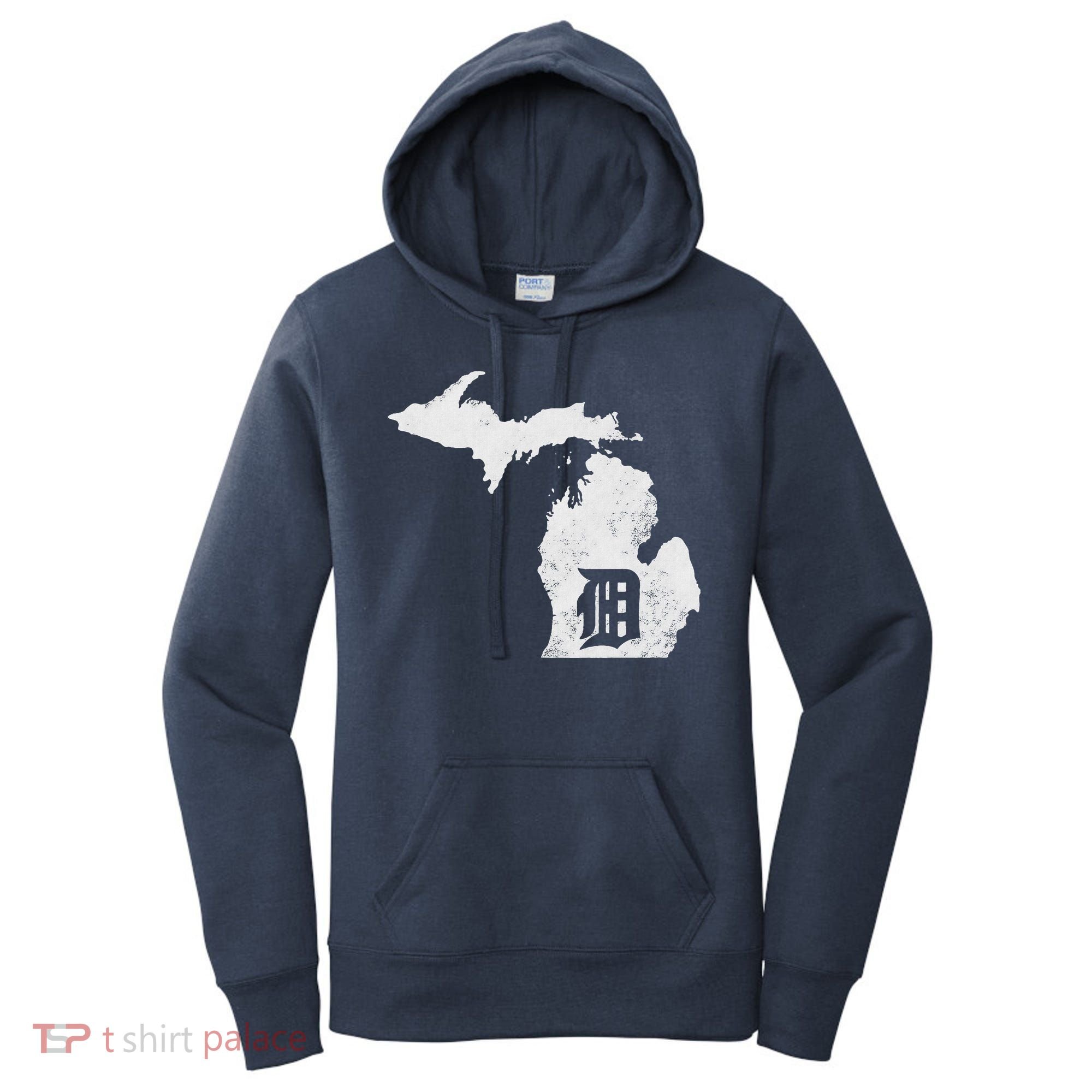 Detroit Michigan Motor City Midwest D Women's Hoodie